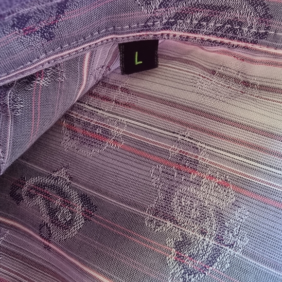 Franco Negretti Paisley Striped Button Down Dress Shirt - Picture 5 of 11